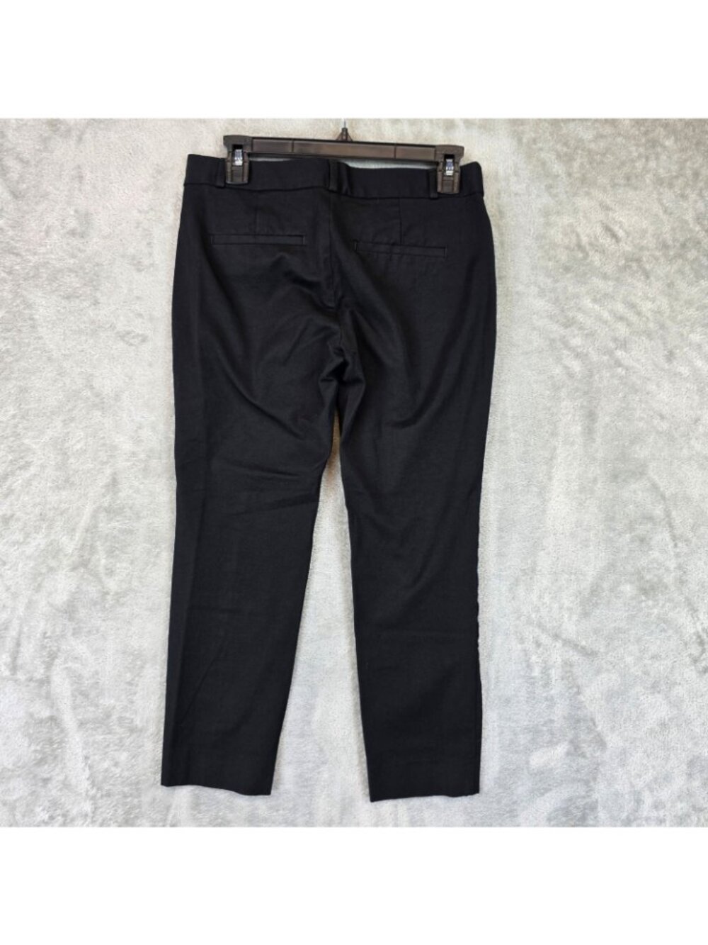 Banana Republic Sloan Dress Pants Womens 4 Black Twill Slim Crop Ankle Stretch - Picture 2 of 11